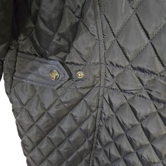 S.E.B. by Sebby Quilted Navy Jacket, Women, Size XL - Picture 7 of 13